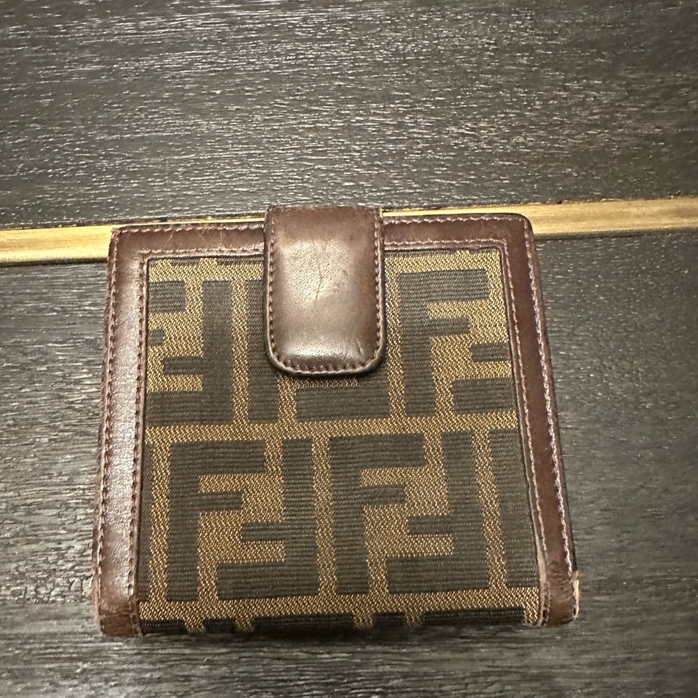 Authentic Fendi Brown Monogram Wallet. Not for Sale